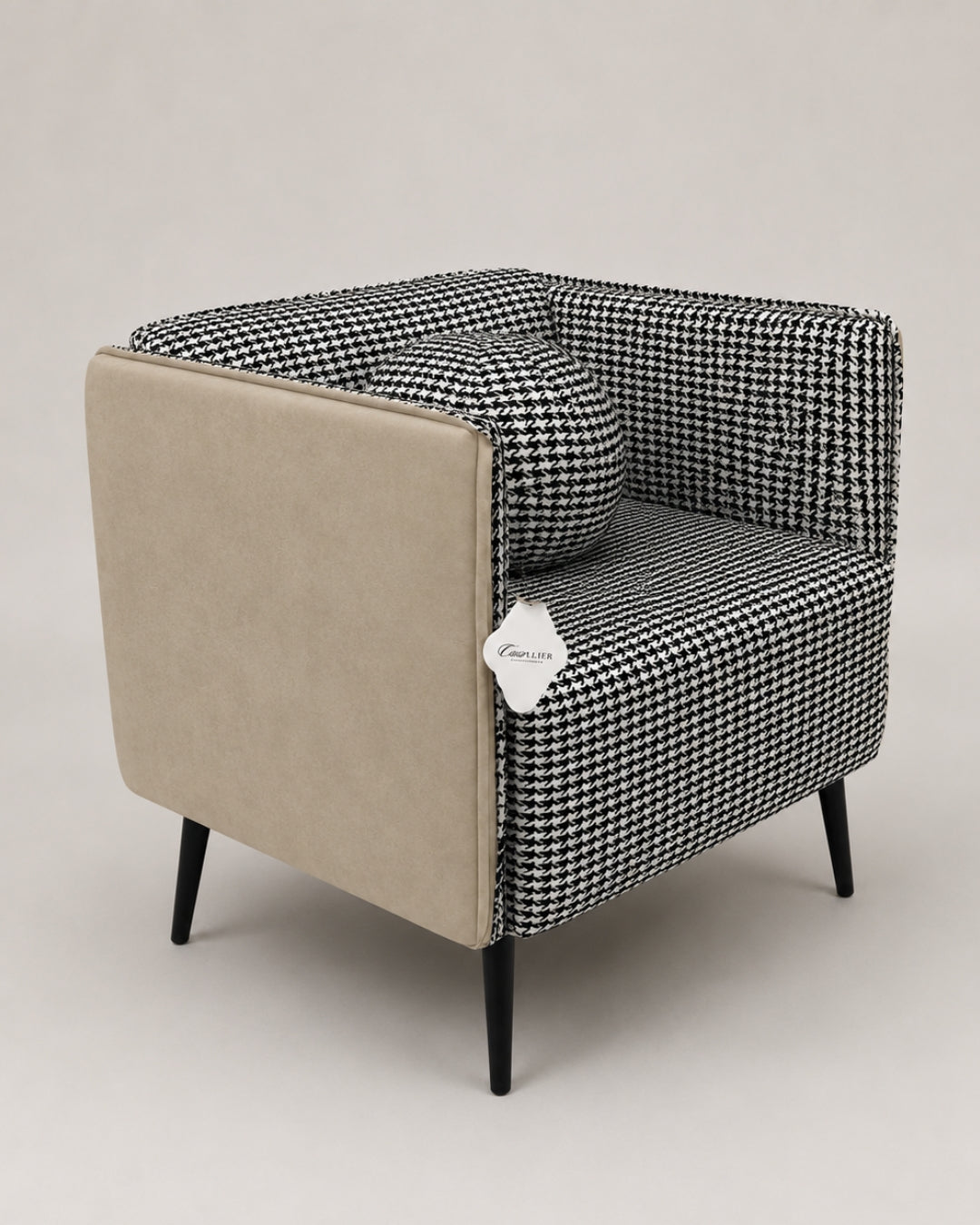 Sillón ocasional Otto houndstooth