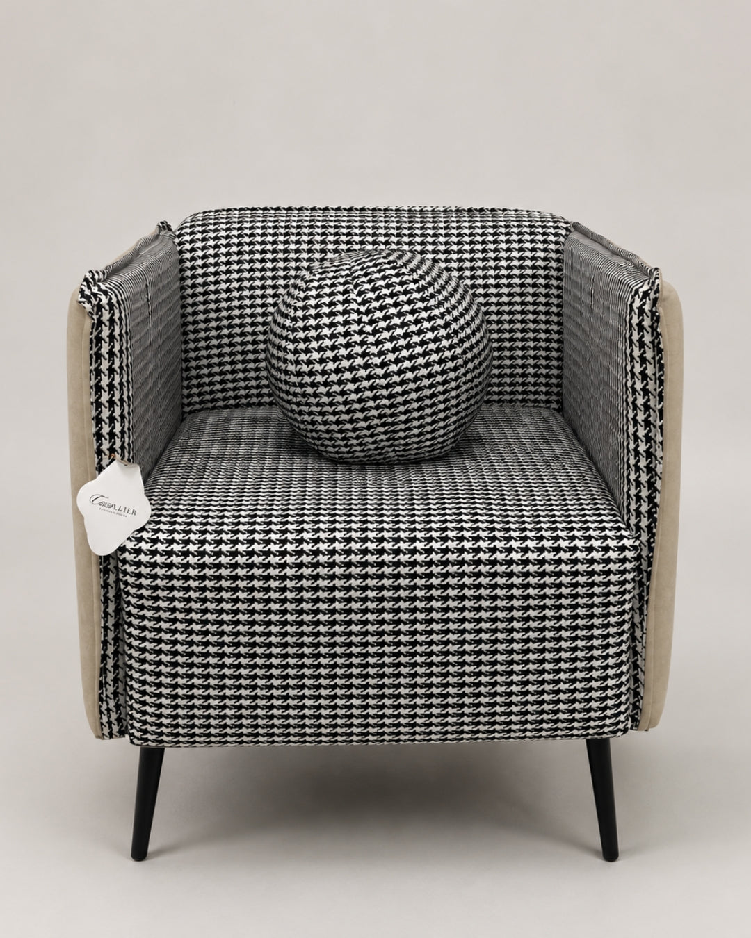 Sillón ocasional Otto houndstooth