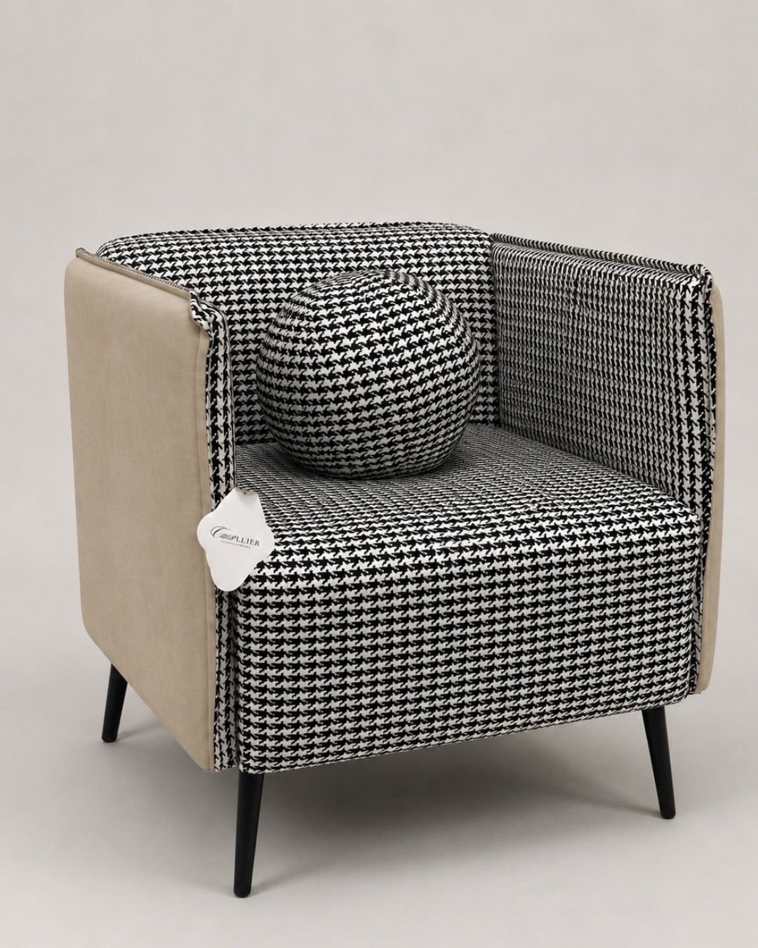Sillón ocasional Otto houndstooth